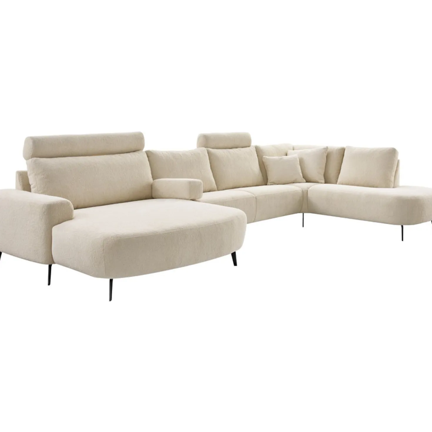 Hoekbank rechts Davanti HR-zitting beige