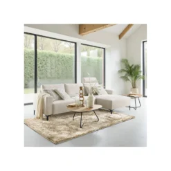 Hoekbank rechts Fabria Beige basic comfort