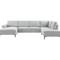 Hoekbank rechts Fabria Groot lichtgrijs basic comfort