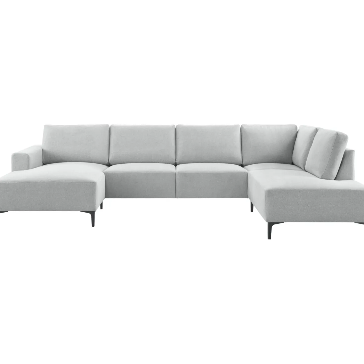 Hoekbank rechts Fabria Groot lichtgrijs basic comfort
