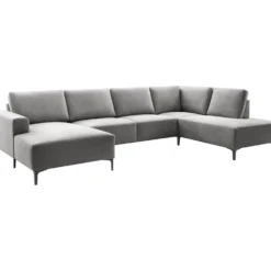 Hoekbank rechts Fabria Groot donkergrijs basic comfort