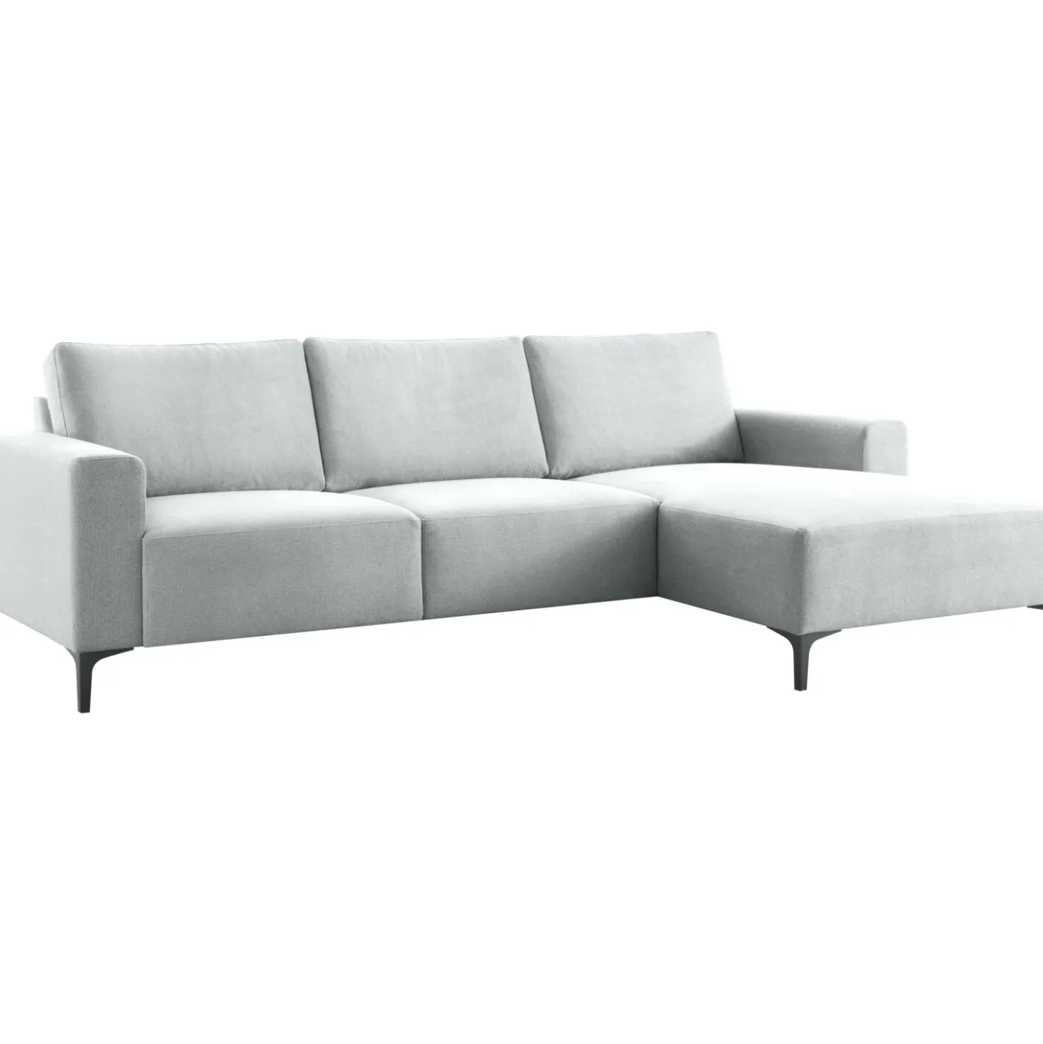 Hoekbank rechts Fabria Lichtgrijs basic comfort