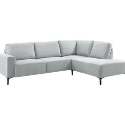 Hoekbank rechts Fabria Middel lichtgrijs basic comfort
