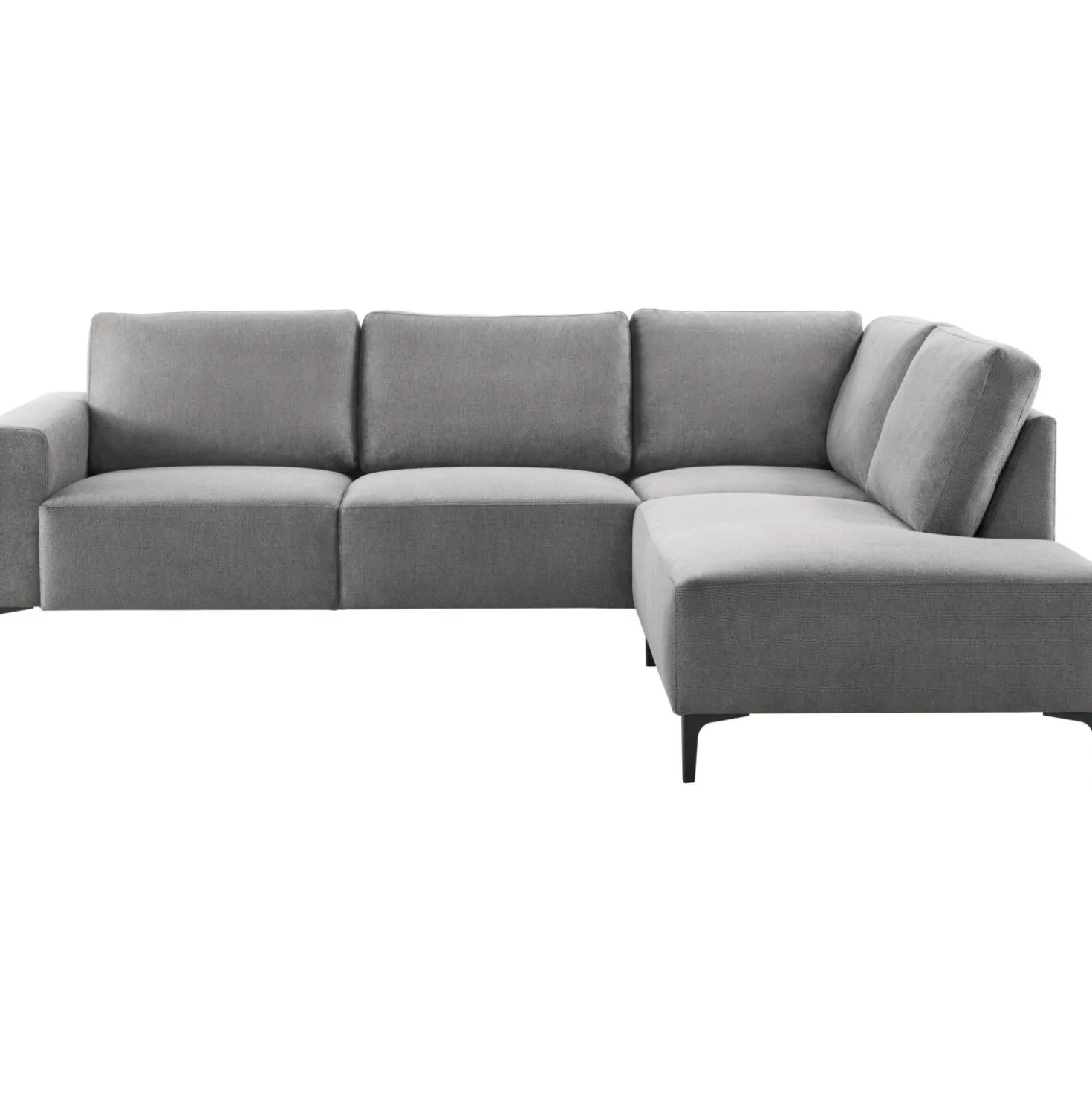 Hoekbank rechts Fabria Middel donkergrijs basic comfort