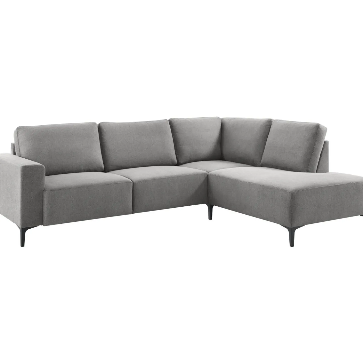 Hoekbank rechts Fabria Middel donkergrijs basic comfort