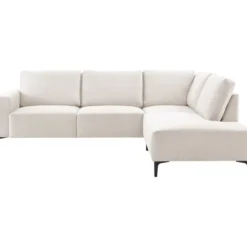 Hoekbank rechts Fabria Middel beige basic comfort