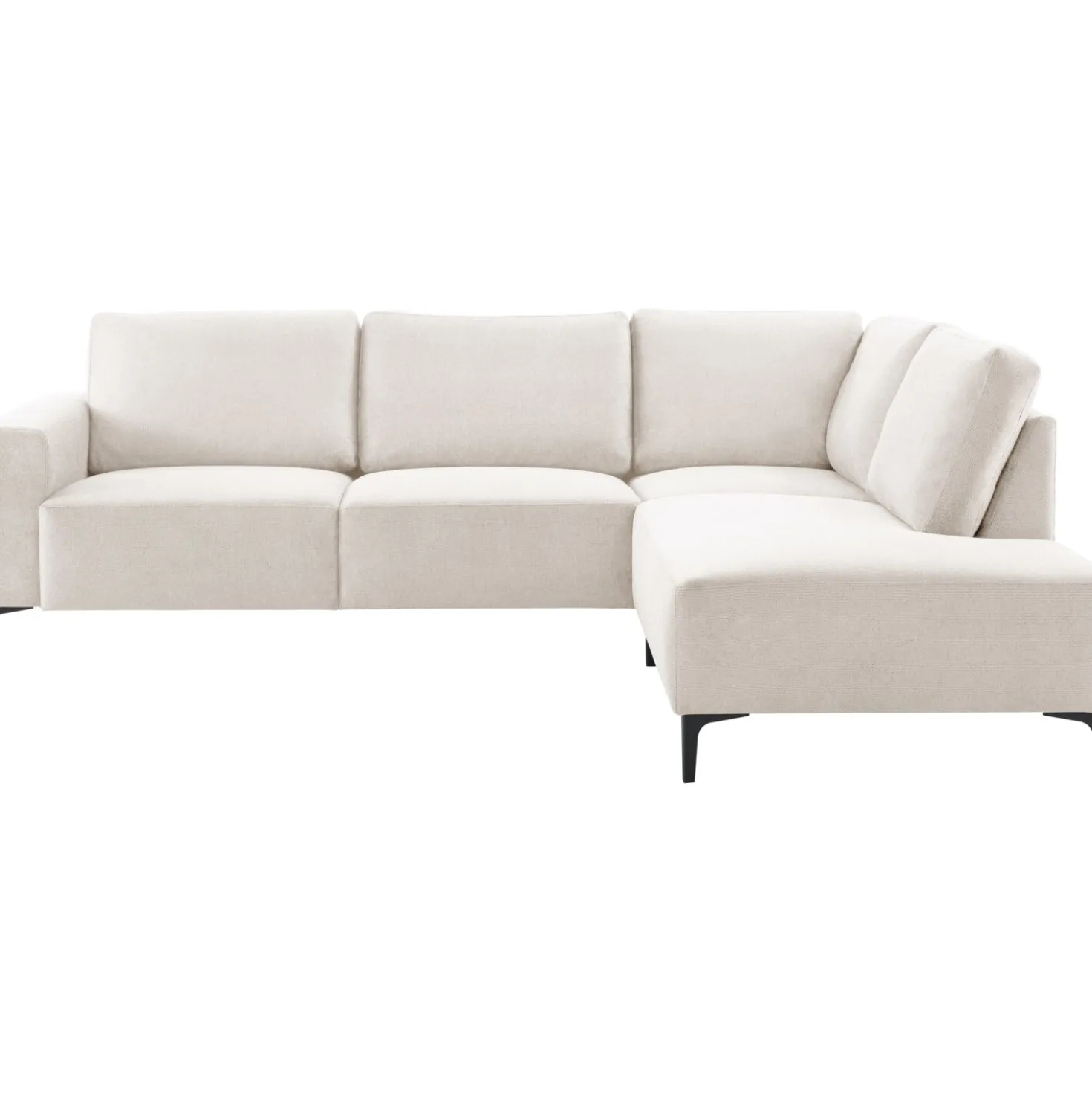 Hoekbank rechts Fabria Middel beige basic comfort