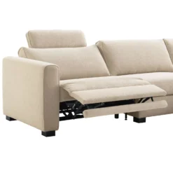 Hoekbank rechts Licato Naturel relaxfunctie premium comfort