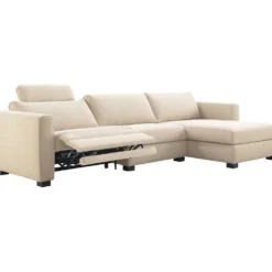 Hoekbank rechts Licato Naturel relaxfunctie premium comfort
