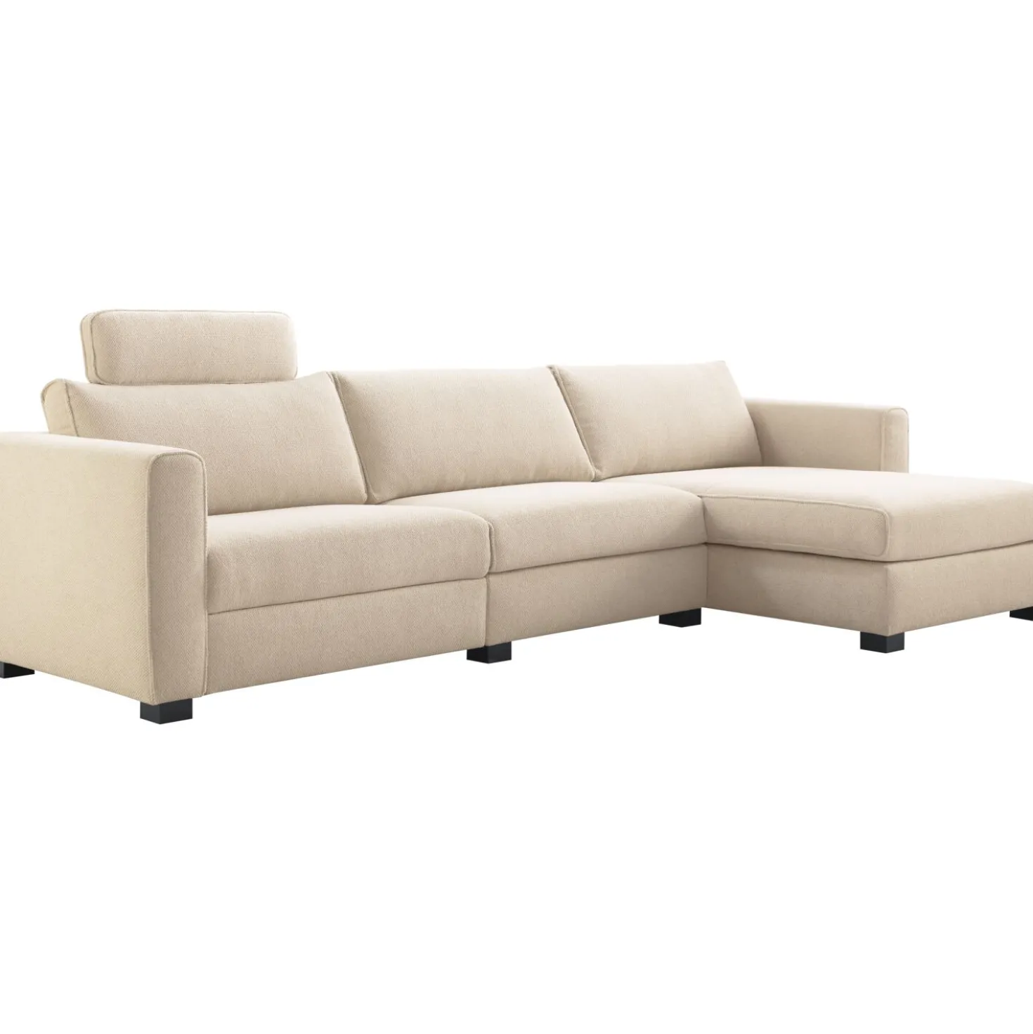 Hoekbank rechts Licato Naturel relaxfunctie premium comfort