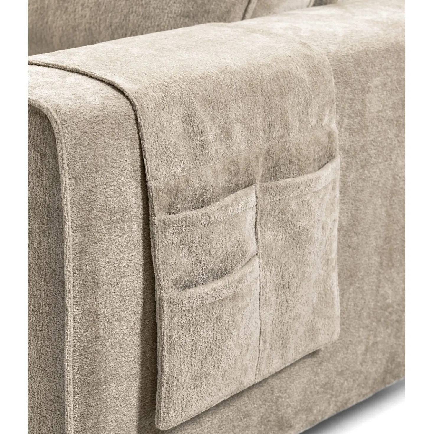 Hoekbank rechts Licato Taupe relaxfunctie excellent comfort