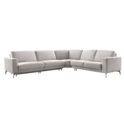 Hoekbank rechts Moscato Lichtgrijs exelent comfort