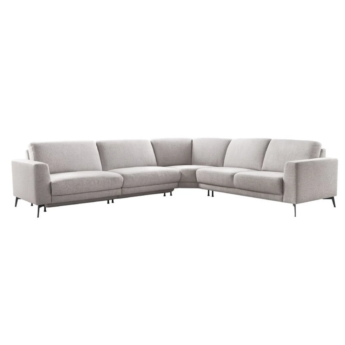 Hoekbank rechts Moscato Lichtgrijs exelent comfort