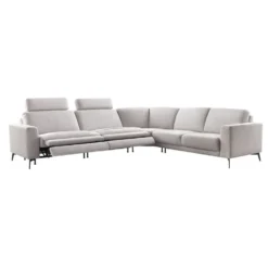 Hoekbank rechts Moscato Lichtgrijs exelent comfort