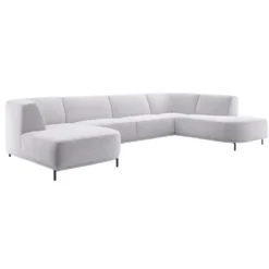 Hoekbank rechts Pantini Lichtgrijs excellent comfort