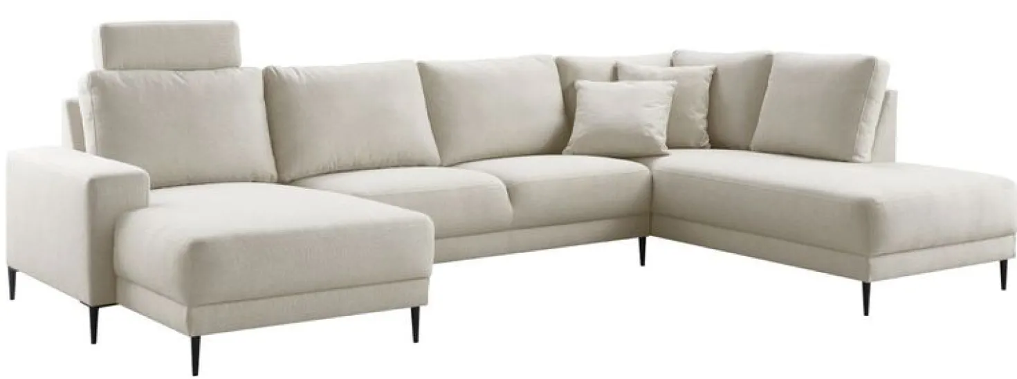 Hoekbank rechts Portona Ecru premium comfort
