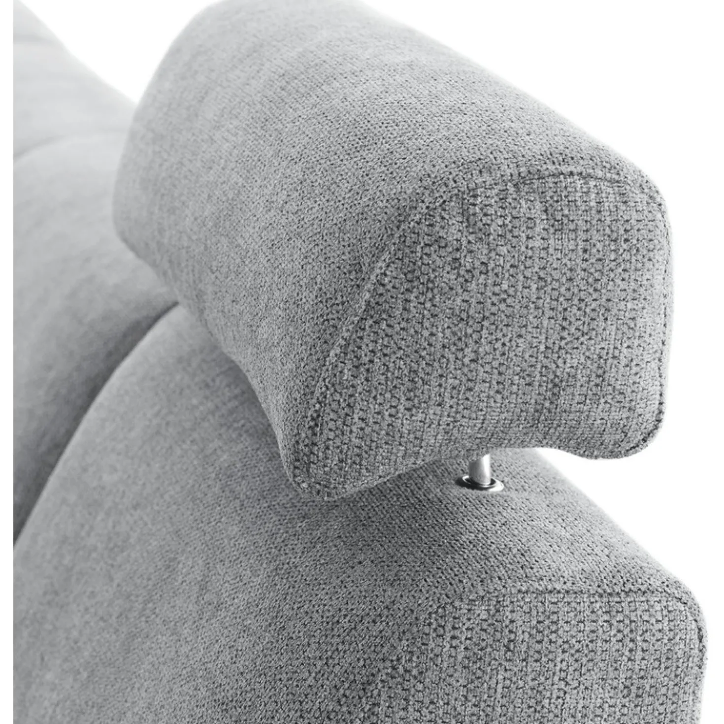 Hoekbank rechts Puento Gerecycled polyether HR-zitting grijs
