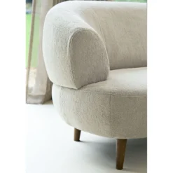 Hoekbank rechts Tilde Bouclé grijsbeige basic comfort