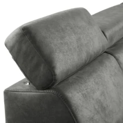 Hoekbank rechts Tusari Microleder antraciet excellent comfort