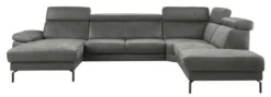 Hoekbank rechts Tusari Microleder antraciet premium comfort
