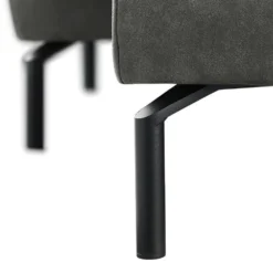 Hoekbank rechts Tusari Microleder antraciet premium comfort
