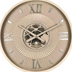 Klok Nimar Metaal rond 60cm taupe dessin 54