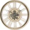 Klok Nimar Metaal rond 80cm taupe open dessin 45