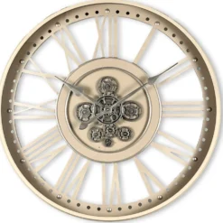 Klok Nimar Metaal rond 80cm taupe open dessin 45
