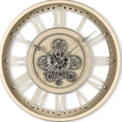 Klok Nimar Metaal rond 60cm taupe open dessin 44