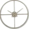 Klok Nimar Metaal rond 60cm taupe strak dessin 60
