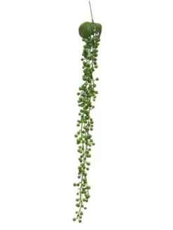Kunstbloem Senecio Hanger green 60cm