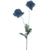 Kunstbloem Varenzo Klaproos blauw