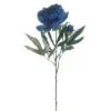 Kunstbloem Varenzo Pioenroos blauw