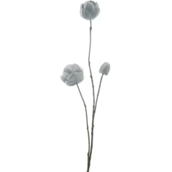 Kunstbloem Varenzo Waterlelie grijs