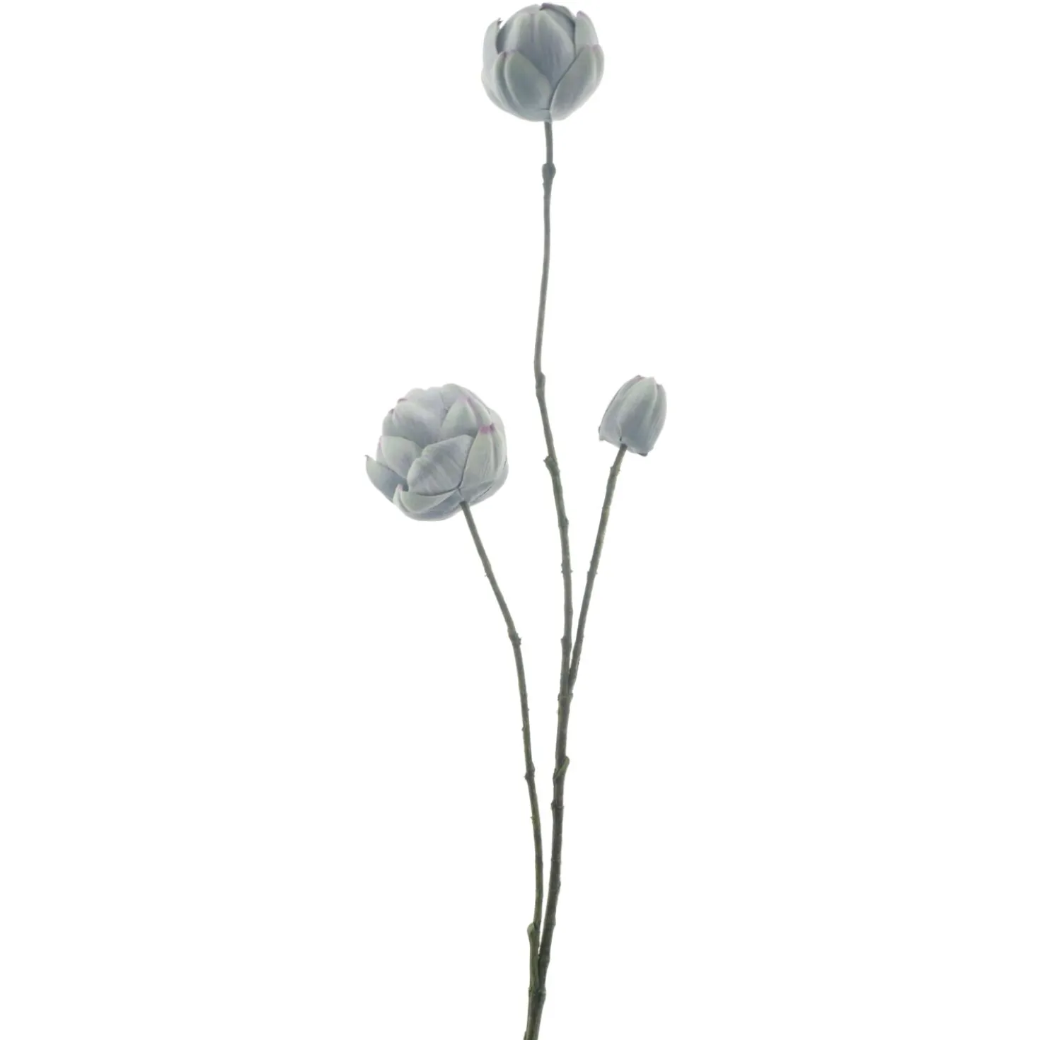 Kunstbloem Varenzo Waterlelie grijs