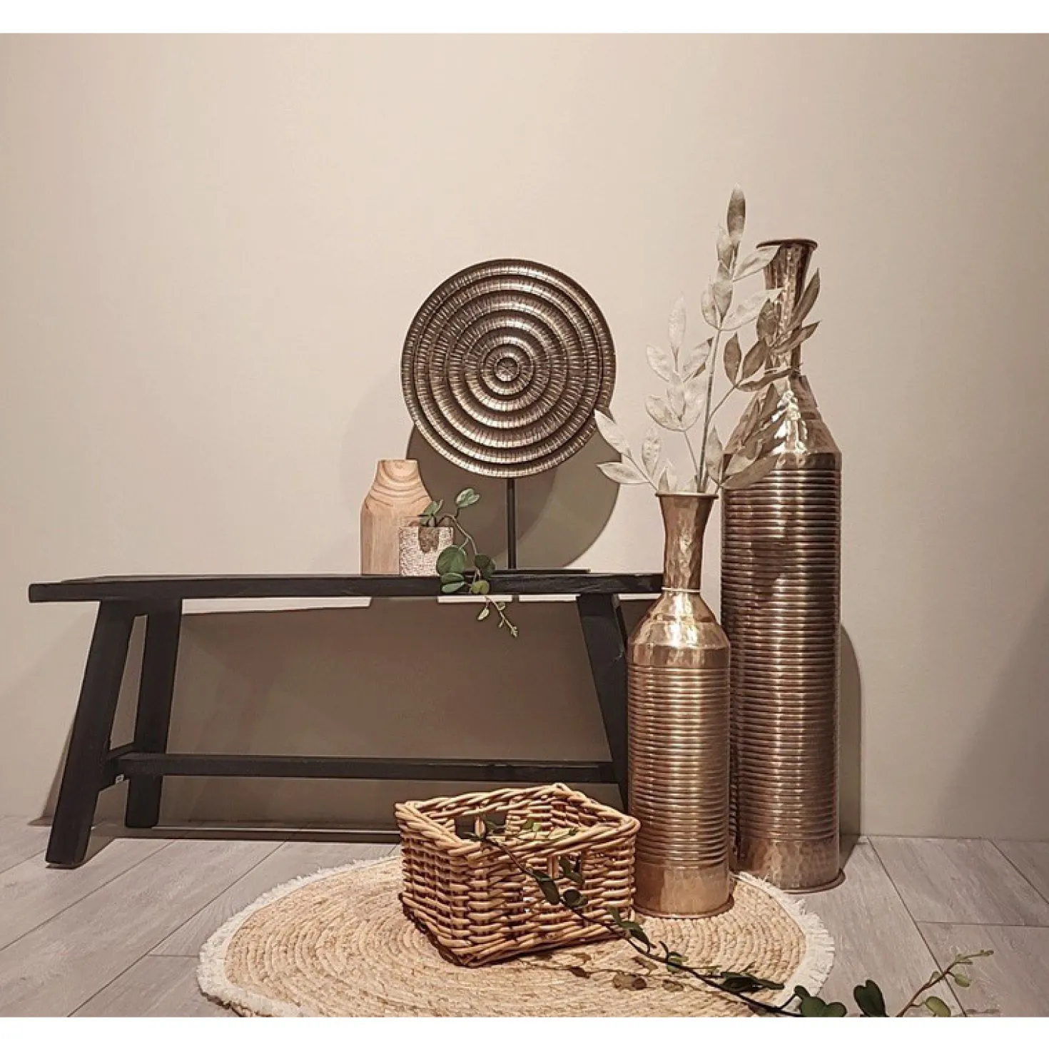 Mand Cestelli Vierkant S naturel