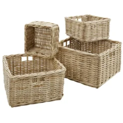 Mand Cestelli Vierkant XL naturel