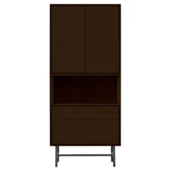 Opbergkast Belvio 85 cm dark oak