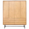 Opbergkast Belvio 165 cm light oak
