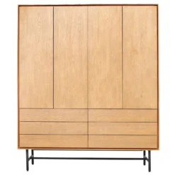 Opbergkast Belvio 165 cm light oak