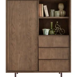 Opbergkast Calvo 143x115x045 cm bruin