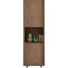 Opbergkast Calvo 202x060x040 cm bruin