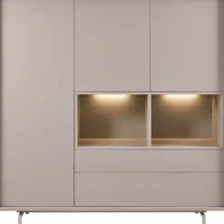Opbergkast Famosa Grijs 150x150x45 cm