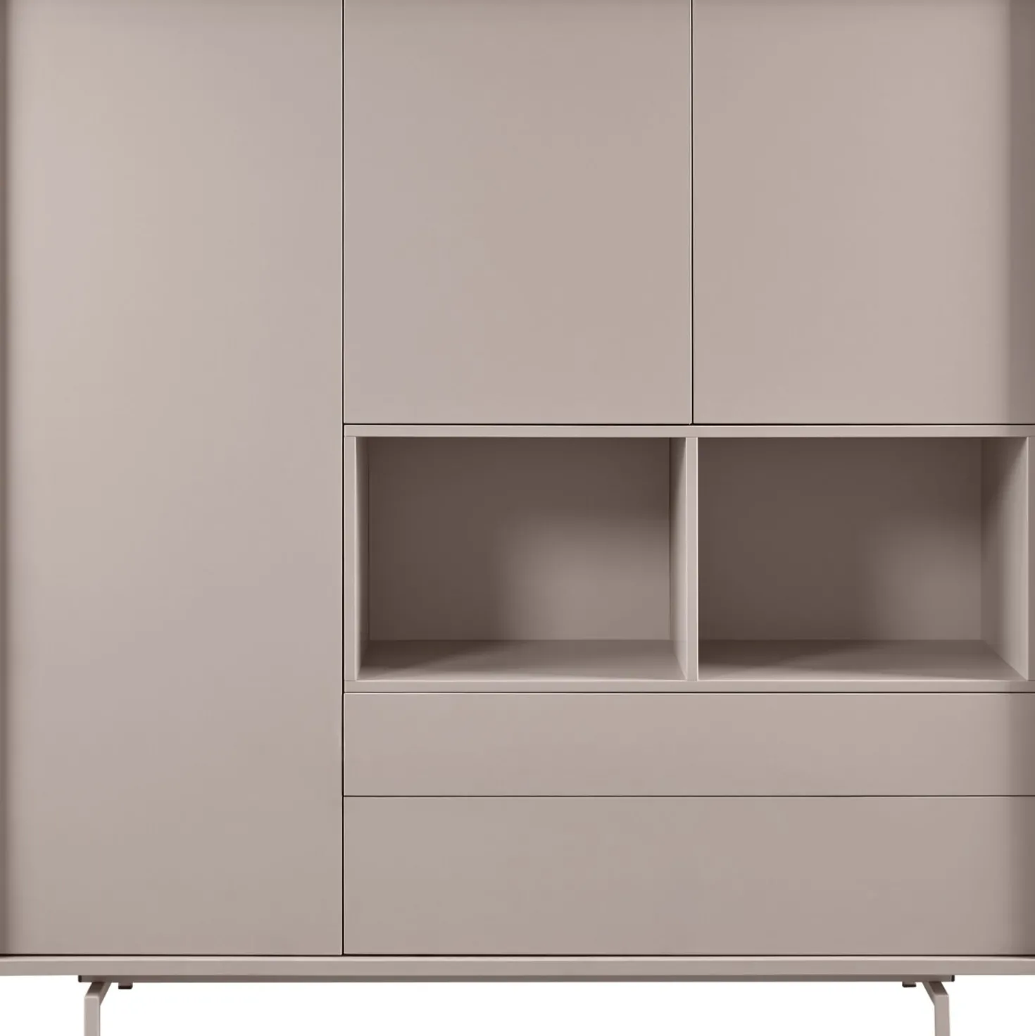 Opbergkast Famosa Grijs 150x150x45 cm