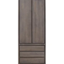Opbergkast Lavio (86 cm) eiken grafiet