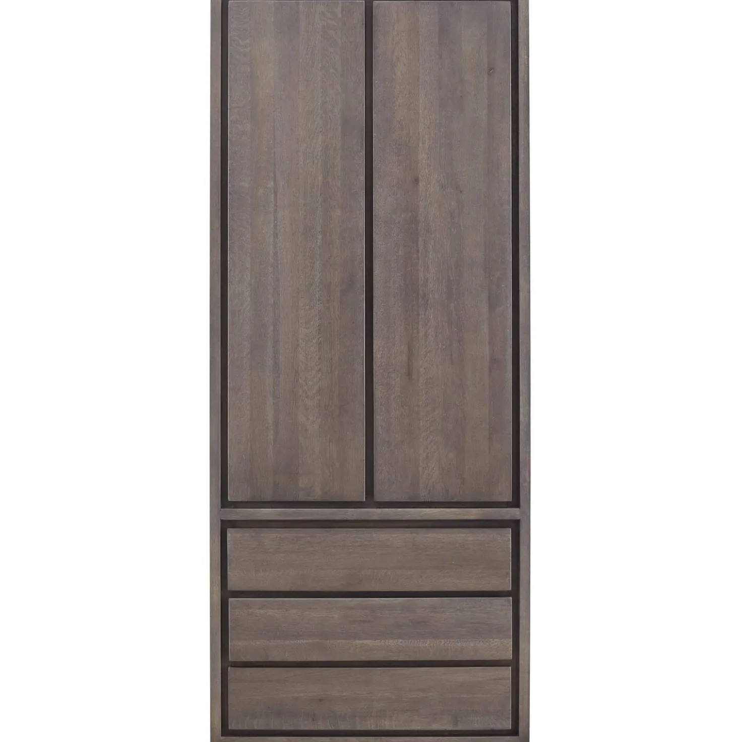 Opbergkast Lavio (86 cm) eiken grafiet
