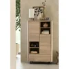 Opbergkast Lirona Old oak 2 deuren, 1 lade, 4 open vakken