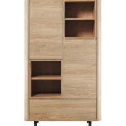 Opbergkast Lirona Old oak 2 deuren, 1 lade, 4 open vakken