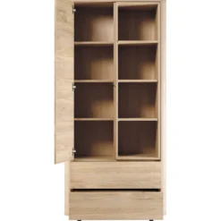 Opbergkast Lirona Old oak 1 deur, 2 lades, 4 open vakken