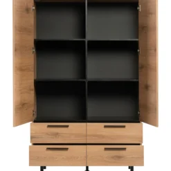 Opbergkast Paranno 177x110x42 cm bruin